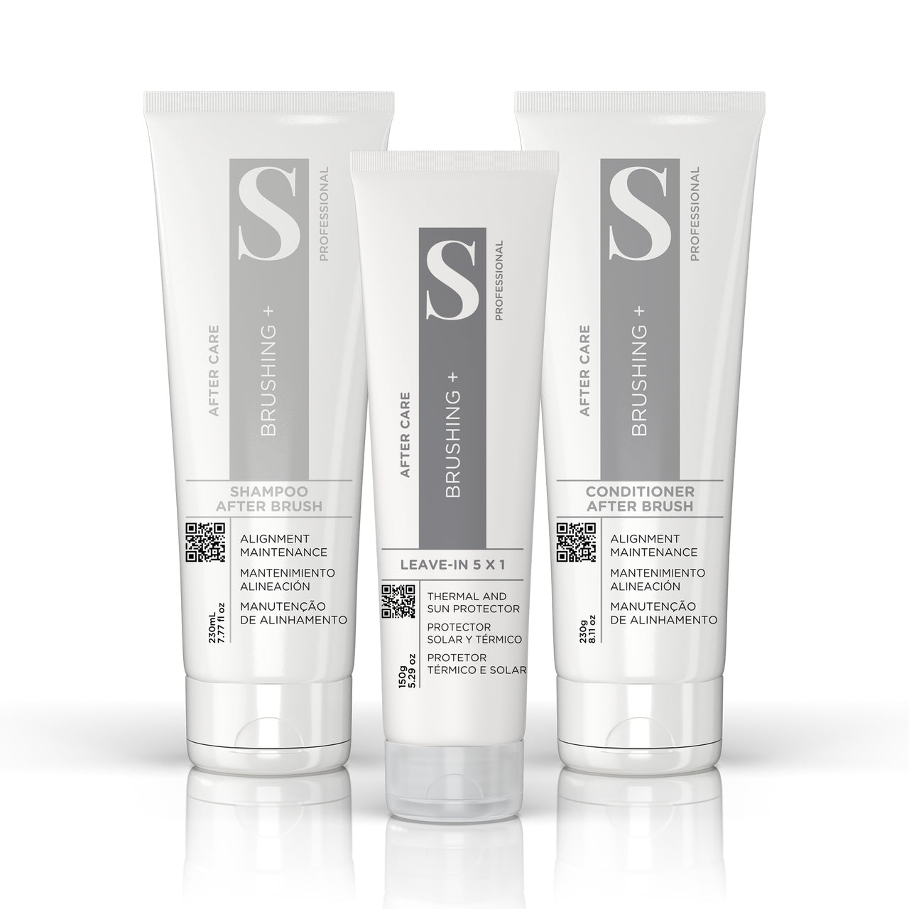 KIT BRUSHING - SHAMPOO, CONDICIONADOR E LEAVE-IN 5X1