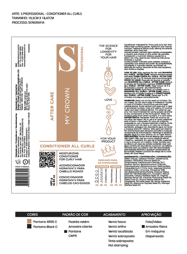MY CROWN CONDICIONADOR ALL CURLS 480ML