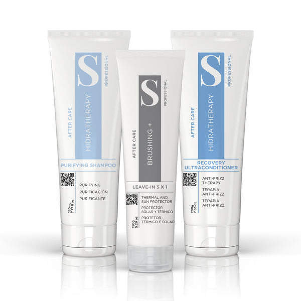 KIT OZONIOTERAPIA CAPILAR - SHAMPOO, MÁSCARA E LEAVE-IN 5X1