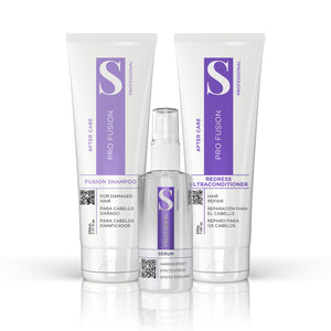 KIT PRO FUSION SHAMPOO, MÁSCARA E SÉRUM REPADOR